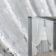 Комплект штор льон мармур 1,5х2,7м 2 шт. Колір білий - зображення 9