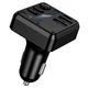 Автомобільний FM-трансмітер HOCO E89 45 Вт із підсвічуванням 2×USB-A та USB Type-C Black (24454) - зображення 4