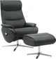Крісло-реклайнер софа Qlab RC210B Leather Black - зображення 1
