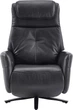 Крісло-реклайнер софа Qlab RC268B Leather Black - зображення 2