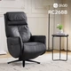 Крісло-реклайнер софа Qlab RC268B Leather Black - зображення 8