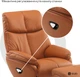 Крісло-реклайнер софа Qlab RC280BR Leather Brown - зображення 9