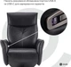 Крісло-реклайнер софа Qlab RC300B Leather Black - зображення 11
