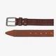 Ремінь чоловічий класичний шкіряний широкий 3.5 см InBag 3013 115 см Темно-коричневий - зображення 2