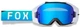 Очки-маска Fox Vue Spire бирюзовые, линза зеркальная серебряная - изображение 1