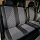 Авточехлы Alux Volkswagen LT28 (LT II) Серые экокожа + алькантара 1+2 (AL12-0506) - изображение 3