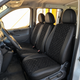 Авточехлы Alux Volkswagen LT 2 (LT 46) Черные с серой строчкой экокожа + алькантара 1+2 (AL12-0536) - изображение 1