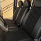 Авточехлы Alux Volkswagen LT28 (LT II) Черные экокожа + алькантара 1+2 (AL12-0507) - изображение 4