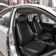 Авточехлы Alux Kia Optima 4 (JF) USA Черные экокожа + алькантара (AL-1706) - изображение 1