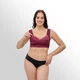 Кружевной топ с вставками Бордовый, 3XL - изображение 3