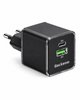 Мережевий зарядний пристрій Qackenm GaN 30W USB-C PD/PPS + USB-A, 2 порти, Black (P858-GAN330W-EU) (COPY) - изображение 3