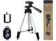 Телескопічний Штатив трипод з блютуз пультом для камери і телефону TRIPOD -3888 35-102 см вертикальна і горизонтальна зйомка - зображення 5