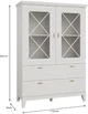 Витрина Frisco Miramare 1135х440х1624 мм 2д/2ш Сосна Белая (24520-MMRV622) - изображение 3