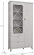 Витрина Frisco Miramare 1084х438х2101 мм 2д/2ш Сосна Белая (24522-MRV822L) - изображение 3