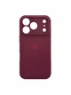 Чохол для iPhone 18 Pro Max силіконовий Soft-touch Silicone Case Full Size with Frame (AA) Plum - зображення 1