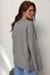 Вязаный джемпер oversize с широкими рукавами цвет серый размер ONE SIZE FL_003584 - изображение 2