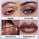 Рідка глітерна підводка AVIERLL Liquid Eyeliner 4-в-1: водостійке сяйво для очей, губ та тіла | Золотистий колір - зображення 5