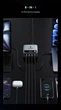 Настольное зарядное устройство Asometech WLX-M8 120W GaN 8-Port (Type-C / USB-A) с дисплеем - изображение 3