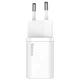 Мережевий зарядний пристрій Baseus Super Si Quick Charger 1C 25W EU White (CCSP020102) - изображение 1
