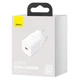 Мережевий зарядний пристрій Baseus Super Si Quick Charger 1C 25W EU White (CCSP020102) - изображение 9