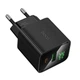 Мережевий зарядний пристрій Hoco CS84A Excellent PD30W+QC3.0 (Type-C + USB) Black - зображення 4