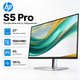 Монитор HP S5 Pro 527pf IPS 120 Гц Full HD 27 дюймов с регулировкой высоты Черный/Серебристый (B28F5UT) - изображение 1
