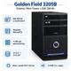 Корпус для ПК Golden Field 3205B Mini-Tower 500 Вт Micro-ATX Black - зображення 1