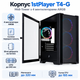 Корпус для ПК 1stPlayer T4-G-BK-4FS7 Midi-Tower без БП MicroATX/Mini-ITX ARGB Black - изображение 1