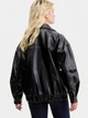 Куртка из искусственной кожи женская Guess 259218442 L Черная (1162691936) - изображение 2