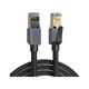 Патч-корд 1m F/FTP cat 8 RJ-45 black 40Gbps 2000MHz Ugreen (95932) - зображення 1