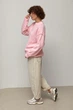 В'язаний джемпер oversize з декоративними швами колір рожевий розмір ONE SIZE FL_003568 - зображення 3