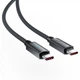 Кабель ACEFAST C19-03 Fast charging data cable Type-C to Type-C 60W 3A 1.2m Black - изображение 4
