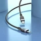 Кабель HOCO X109 Energy silicone charging data cable Type-C to Type-C 60W 3A 2m Black - изображение 6