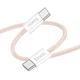 Кабель HOCO X104 Source charging data cable Type-C to Type-C 60W 2m Pink - изображение 1