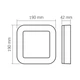 LED світильник ART IP65 квадратний VIDEX 15W 5000K Black - зображення 6