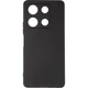 Чехол Silicone Case для Infinix Note 30 Pro (X678B) бампер с микрофиброй черный - изображение 1