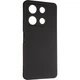 Чехол Silicone Case для Infinix Note 30 Pro (X678B) бампер с микрофиброй черный - изображение 2