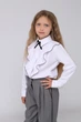 Сорочка з довгим рукавом для дівчинки YUKI білий 140 ЦБ-00278745 - зображення 1