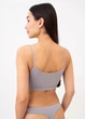 Безшовний топ на тонких бретелях Giulia CAMI TOP L/XL Grey-griffin, кроп топ з мікрофібри, повсякденний - зображення 5