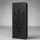 Чехол книжка BOB для Xiaomi Redmi Note 17 5G Черный с гравировкой Герб України Тризуб - изображение 1