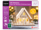 Новогодний деревянный домик LIV&BO с LED-подсветкой, 18×16x9 см, теплый белый свет - изображение 3