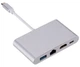 Переходник Dynamode USB3.1 Type-C to 1хHDMI, 1хRJ-45, 1хUSB 3.0, 1хUSB Type-C Female, р.до 4K 3840x2160 (Multiport USB 3.1 Type-C to HDMI-RJ45) - изображение 1