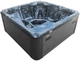 Гідромасажний СПА-басейн Aquajoy Santorini 220×220×95 см на 5 осіб, 89 форсунок, Bluetooth, темний опал - зображення 1