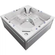 Гідромасажний СПА-басейн Aquajoy Monaco 220×220×90 см на 5 осіб, 74 форсунки, Bluetooth, LED - зображення 3