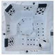 Гідромасажний СПА-басейн Aquajoy Monaco 220×220×90 см на 5 осіб, 74 форсунки, Bluetooth, Jet LED - зображення 4