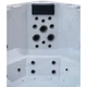 Гідромасажний СПА-басейн Aquajoy Monaco 220×220×90 см на 5 осіб, 74 форсунки, Bluetooth, Jet LED - зображення 6