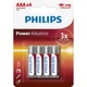 Батарейка Philips Power Alkaline AAA лужна блистер, 4 шт - изображение 1