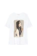 Футболка Pull & Bear білий з принтом TFXTR859 XL - изображение 5
