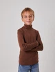 Гольф с отворотом для мальчика SMIL 114209-1 Коричневый р.128 - изображение 4