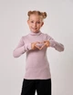 Гольф с отворотом для девочки SMIL 114202-1 Серо-розовый р.110 - изображение 1